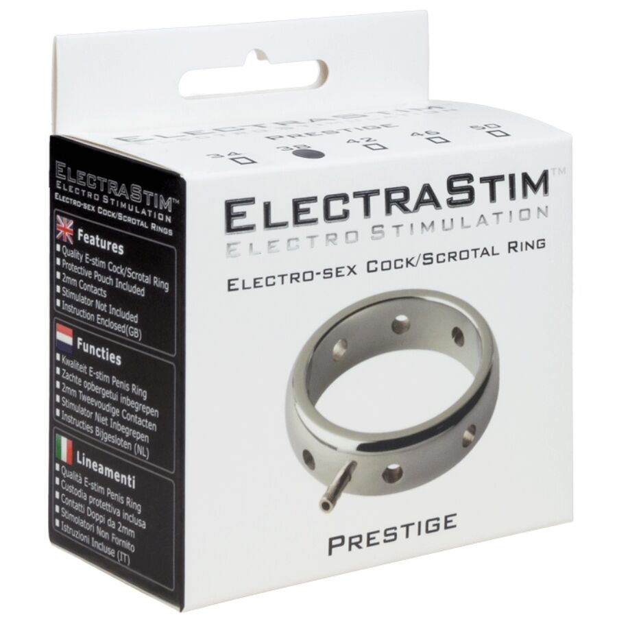 ELECTRASTIM - PRESTIGE ANILLO ELECTROMAGNÉTICO DE METAL PARA EL PENE 50 MM - Imagen 4