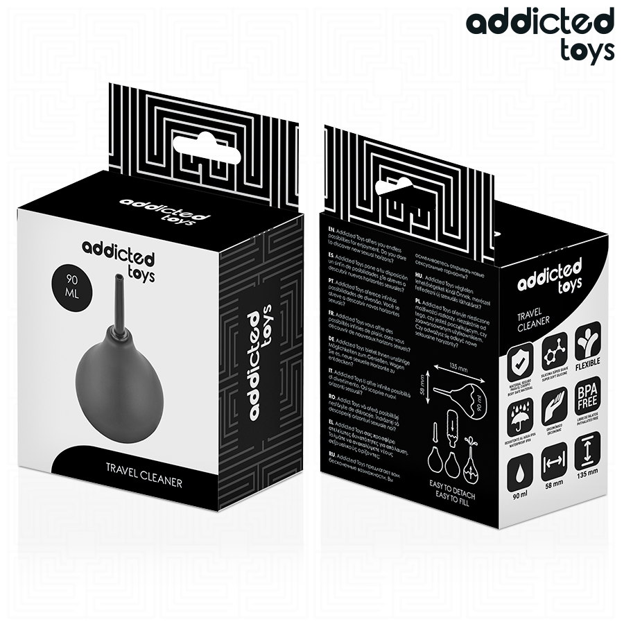 ADDICTED TOYS - LIMPIADOR ANAL DE VIAJE TALLA S 90 ML - Imagen 7