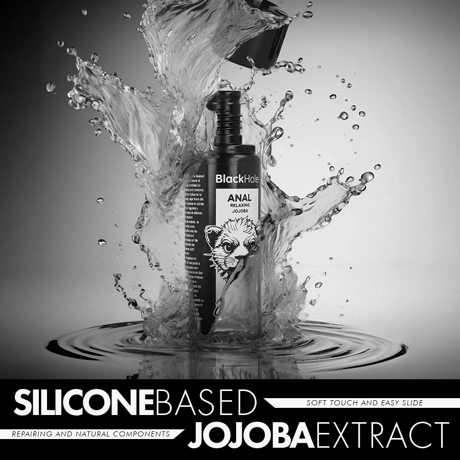 BLACK HOLE - ANAL RELAXING CON JOJOBA BASE SILICONA 30 ML - Imagen 4