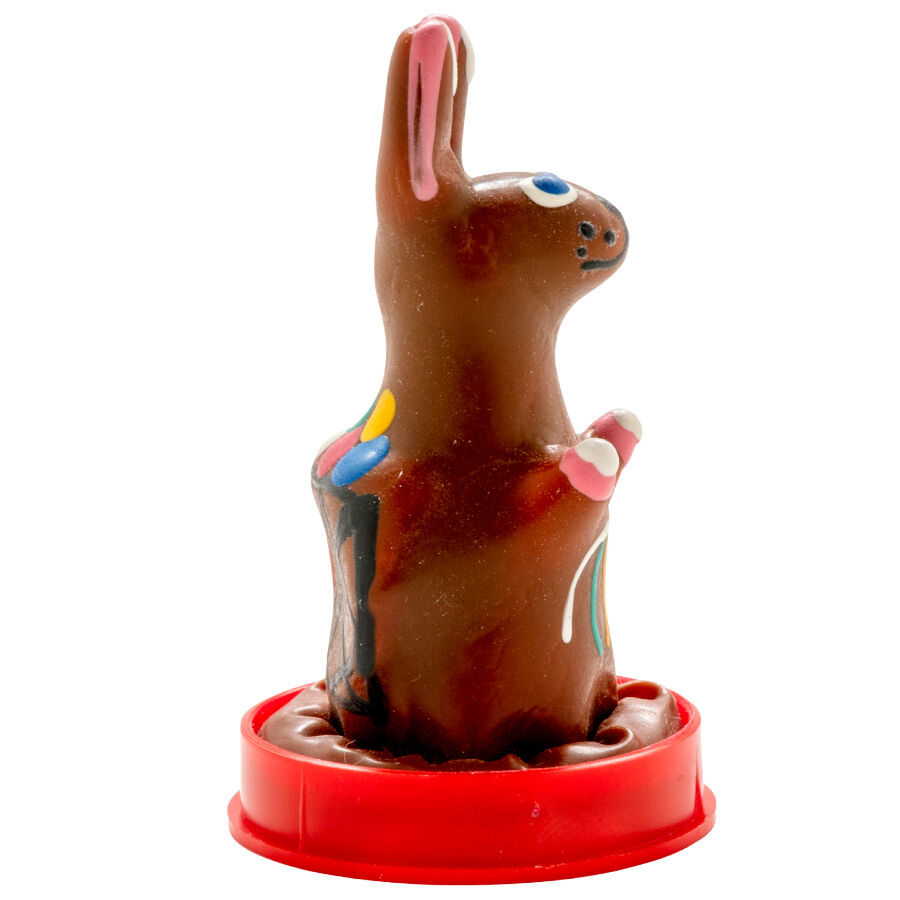 CONDOMERIE - PRESERVATIVO DECORATIVO PINTADO A MANO CONEJITO DE PASCUA - Imagen 3