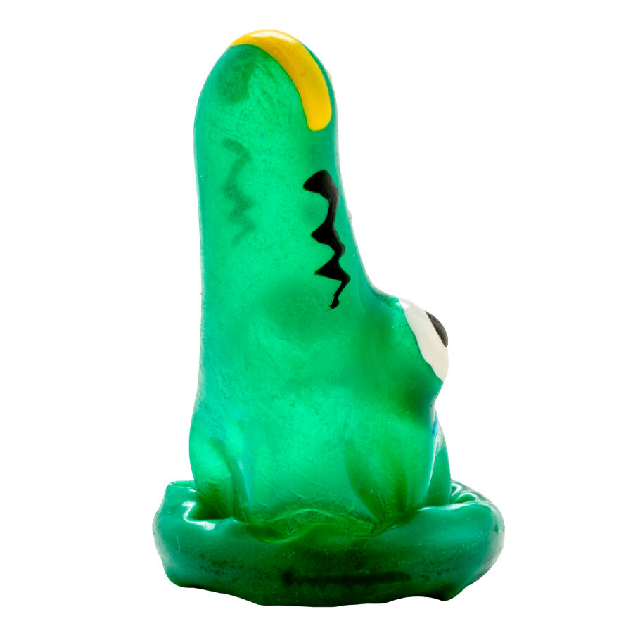 CONDOMERIE - PRESERVATIVO DECORATIVO PINTADO A MANO COCODRILO MODELO 1 - Imagen 4