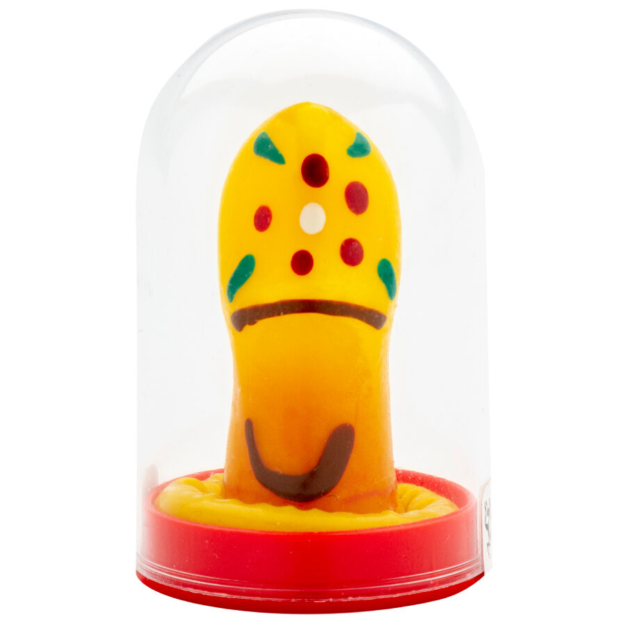 CONDOMERIE - PRESERVATIVO DECORATIVO PINTADO A MANO ZUECO