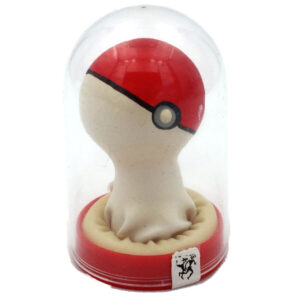 CONDOMERIE - PRESERVATIVO DECORATIVO PINTADO A MANO POKEBOLA ROJO-BLANCO