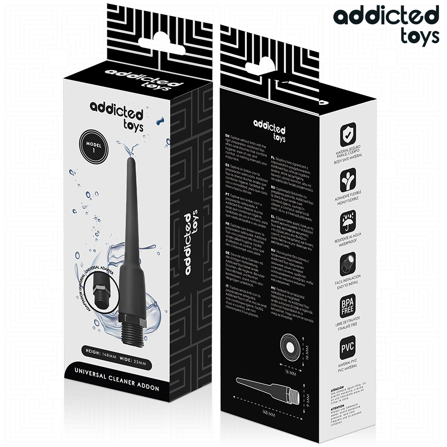 ADDICTED TOYS - LIMPIADOR ANAL CON ADAPTADOR UNIVERSAL MODELO 1 - Imagen 7