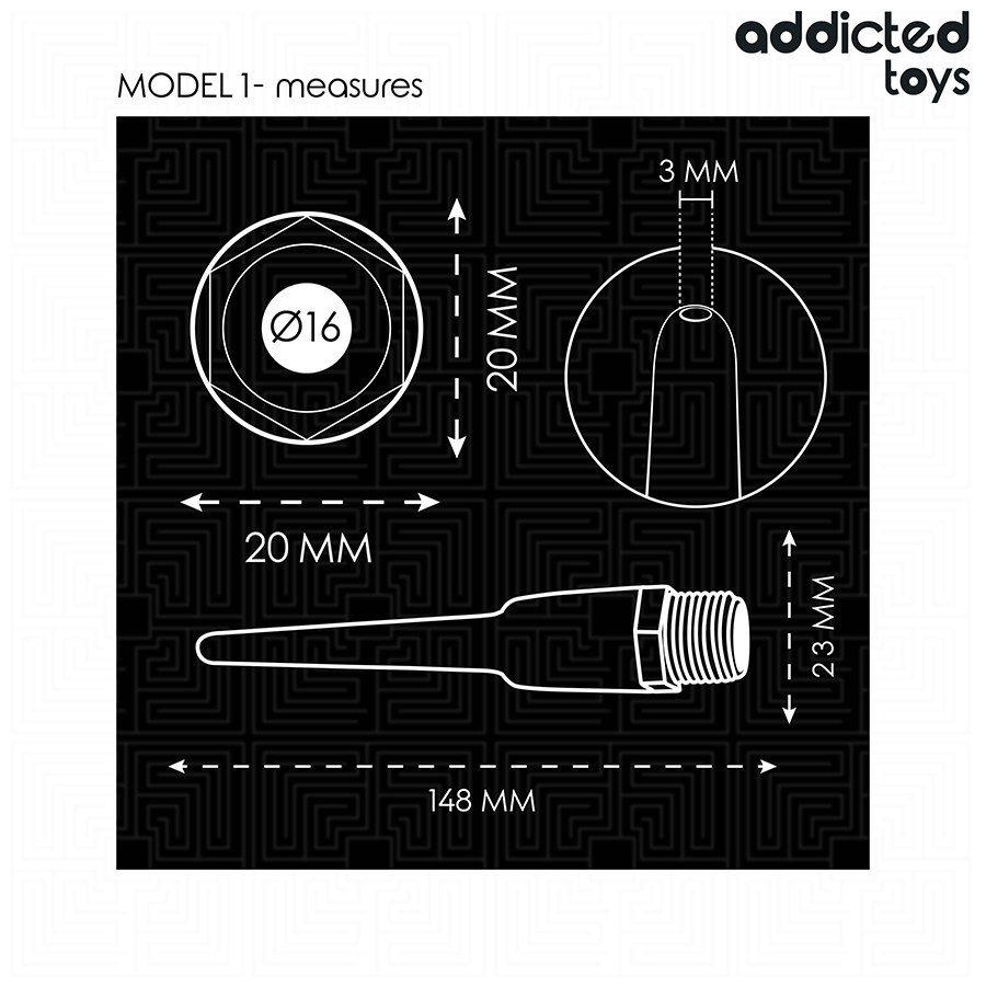 ADDICTED TOYS - LIMPIADOR ANAL CON ADAPTADOR UNIVERSAL MODELO 1 - Imagen 5