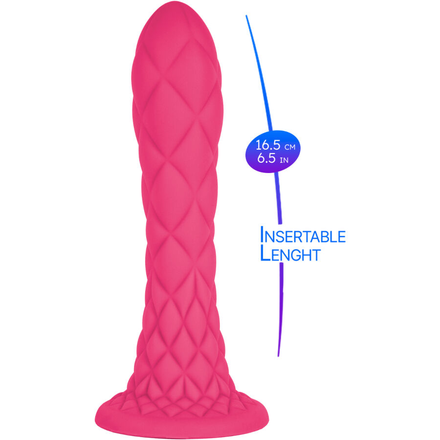 SILEXD - DREAMY DILDO FANTASY SILICONA LIQUIDA TERMOREACTIVO FUCSIA 18.5 CM - Imagen 8