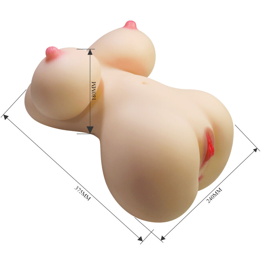 CRAZY BULL - FIONA TORSO FEMENINO REALISTA VAGINA Y ANAL 7.1 KG - Imagen 8