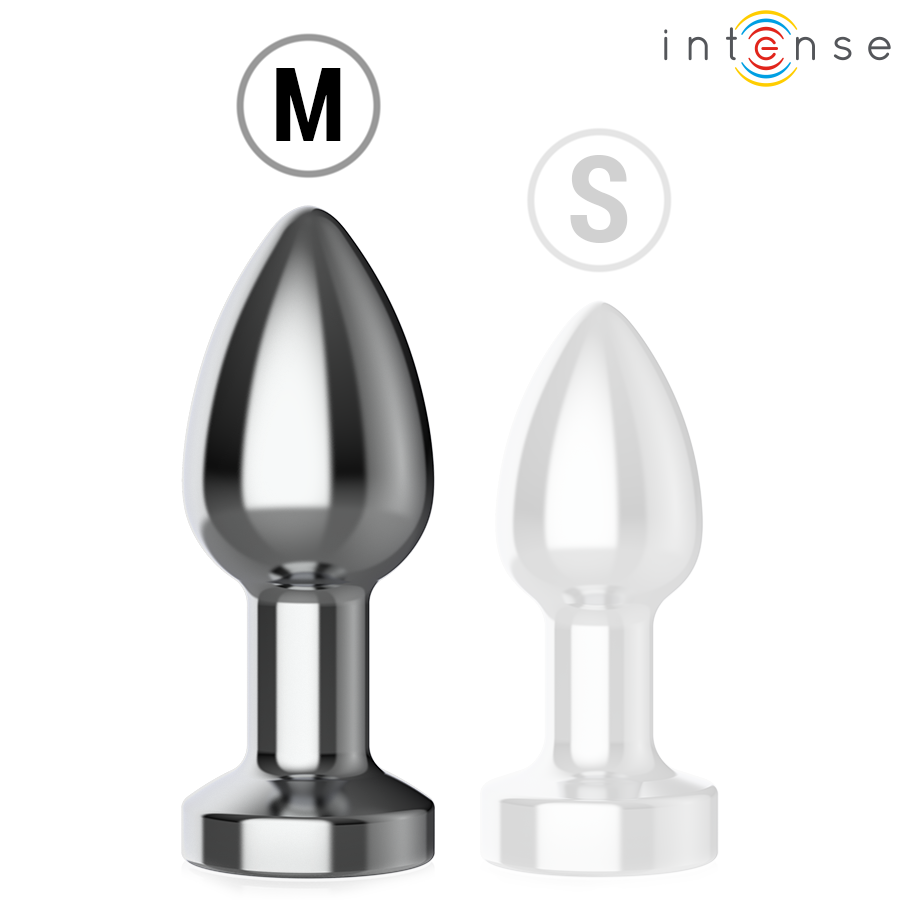 INTENSE - PLUG ANAL TALLA M DE METAL VIBRADOR CON LUCES LED MULTICOLOR Y CONTROL REMOTO - Imagen 7