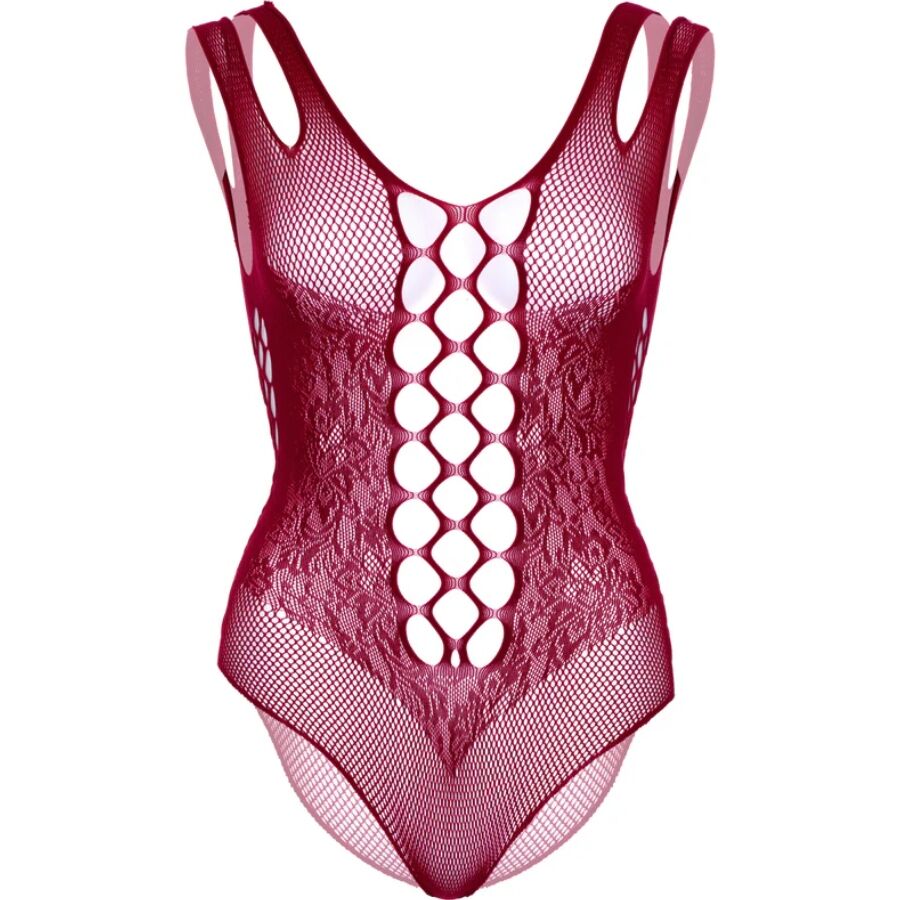 LEG AVENUE - 81641X BODY TIRANTES SIN COSTURAS BURDEOS TALLA 1X/2X - Imagen 6