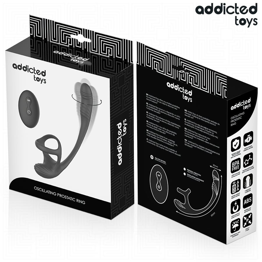 ADDICTED TOYS - PLUG ANAL VIBRACIÓN Y WAVING 360º Y ESTIMULADOR TESTÍCULOS - Imagen 8