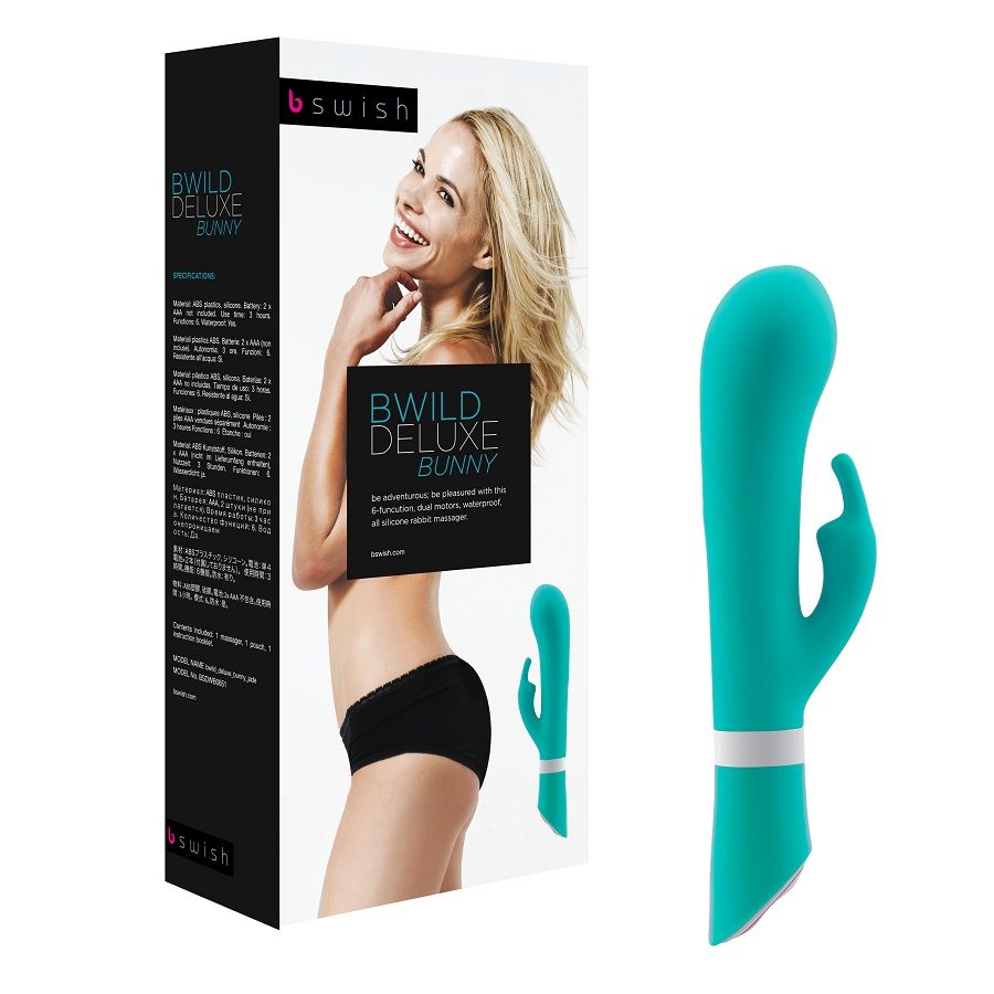 B SWISH - BWILD DELUXE BUNNY RABBIT VIBRATOR JADE - Imagen 2