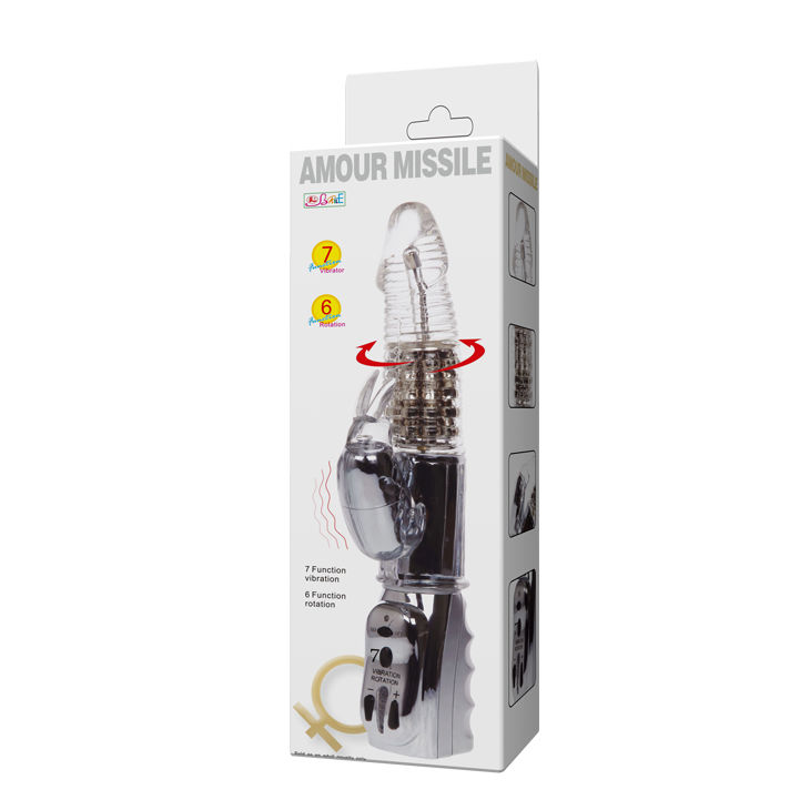 BAILE - AMOUR MISSILE ROTADOR TRANSPARENTE 26.5 CM - Imagen 8