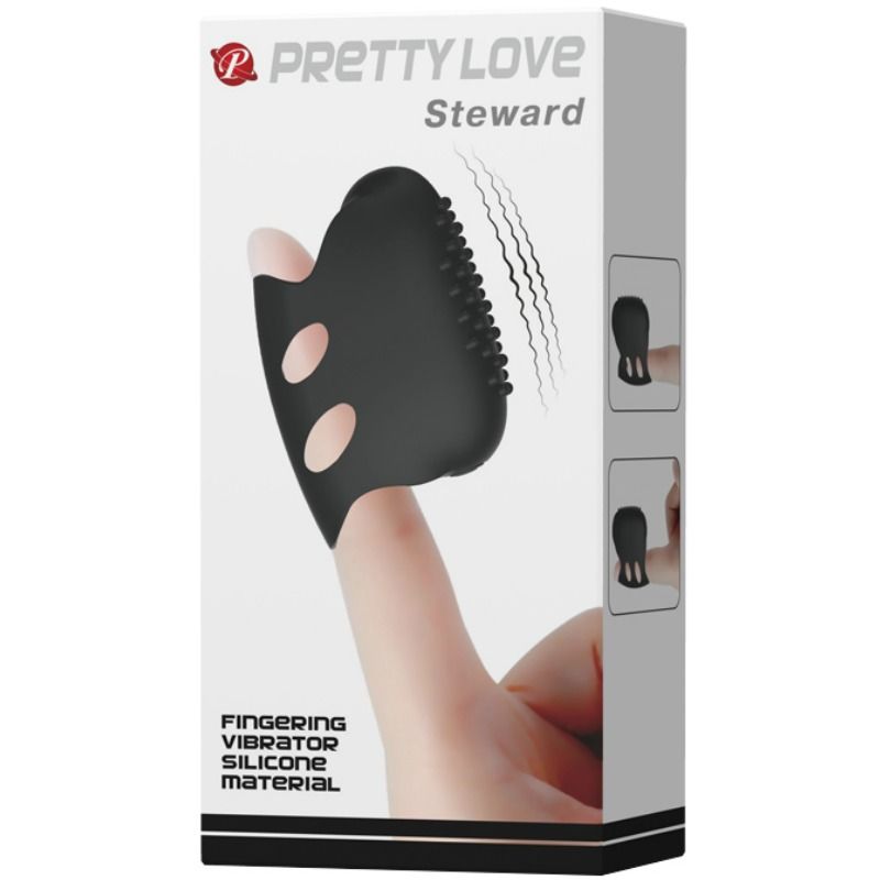 PRETTY LOVE - FLIRTATION DEDAL CON VIBRACIÓN STEWARD NEGRO - Imagen 8
