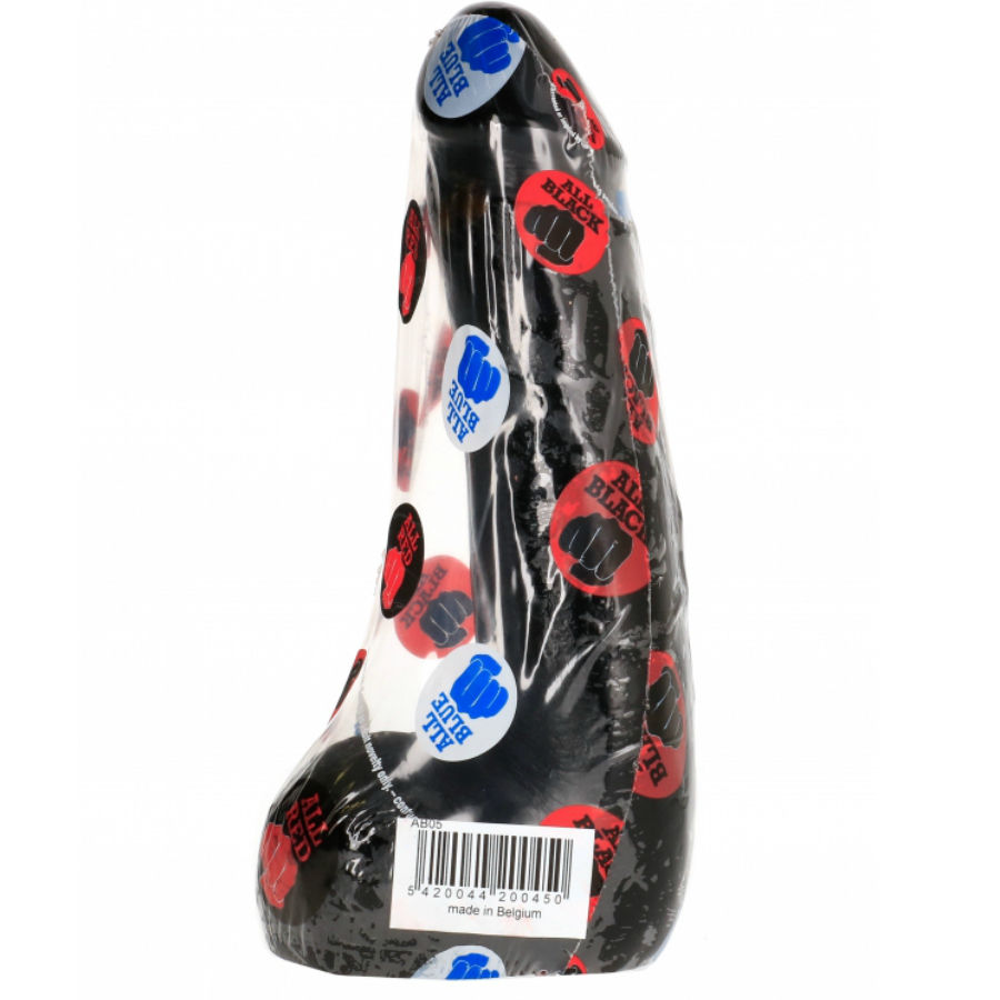 ALL BLACK - DILDO REALÍSTICO NEGRO SUAVE 20 CM - Imagen 3