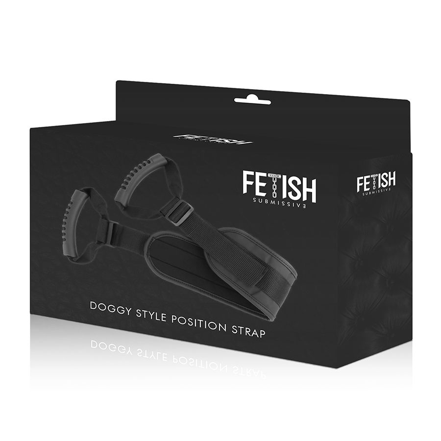 FETISH SUBMISSIVE - ARNÉS PARA HACERLO ESTILO PERRITO CON FORRO DE NEOPRENO - Imagen 9