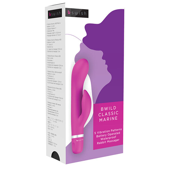 B SWISH - BWILD CLASSIC MARINE RABBIT VIBRATOR CERISE - Imagen 2