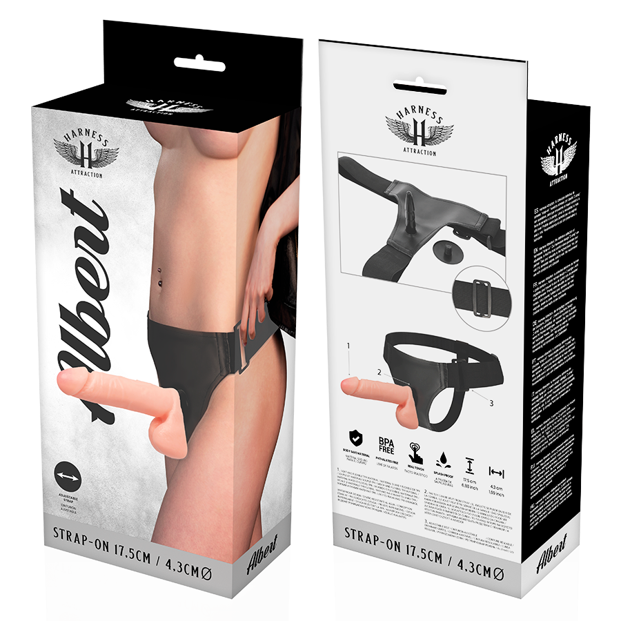 HARNESS ATTRACTION - ARNÉS ALBERT REALISTIC 17.5 CM -O- 4.3 CM - Imagen 7