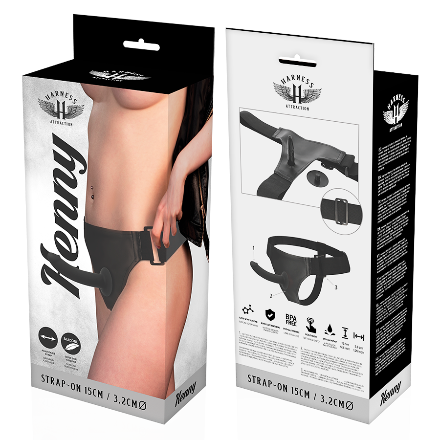 HARNESS ATTRACTION - ARNÉS SILICONA KENNY 15 CM -O- 3.2 CM - Imagen 7