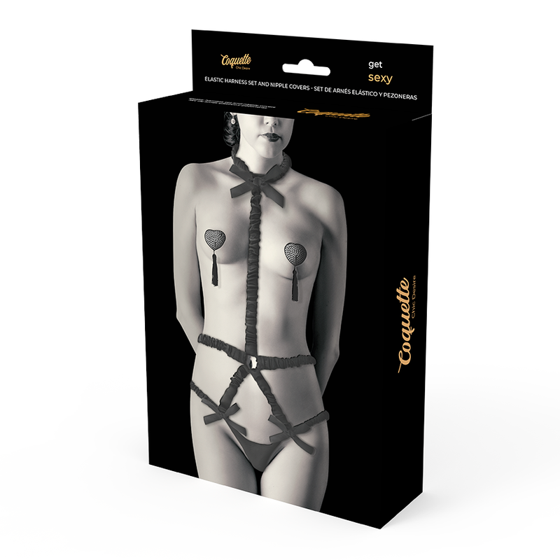 COQUETTE CHIC DESIRE - LINGERIE SET CON PEZONERAS DELUXE - Imagen 4