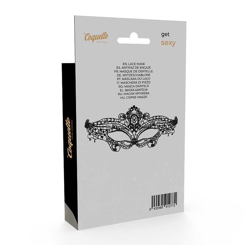 COQUETTE CHIC DESIRE - ANTIFAZ ENCAJE NEGRO FINO - Imagen 6
