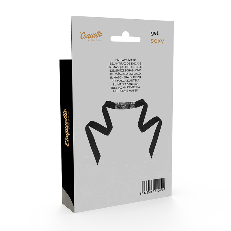 COQUETTE CHIC DESIRE - ANTIFAZ ENCAJE NEGRO CINTA - Imagen 6