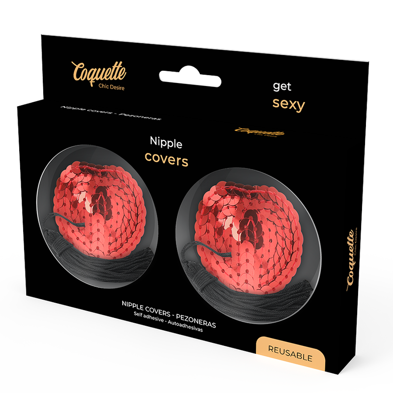 COQUETTE CHIC DESIRE - CUBRE PEZONES ROJO - Imagen 4