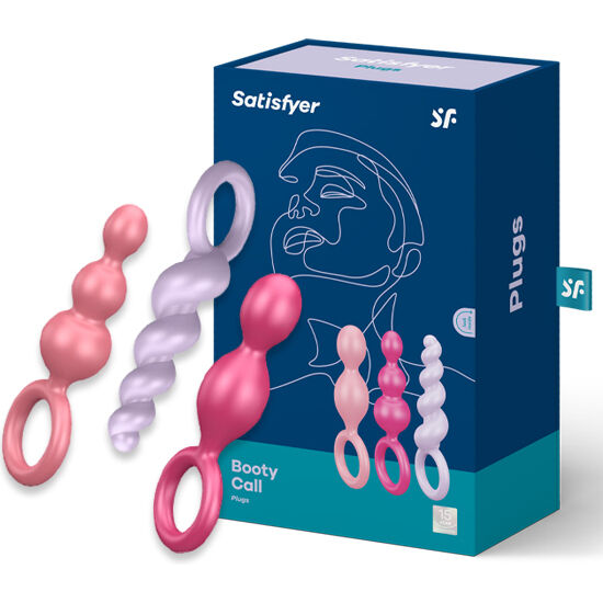 SATISFYER - ANAL PLUGS SET 3 PCS TRICOLOR - Imagen 2